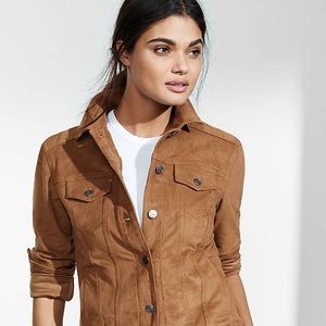 Faux suede jacket